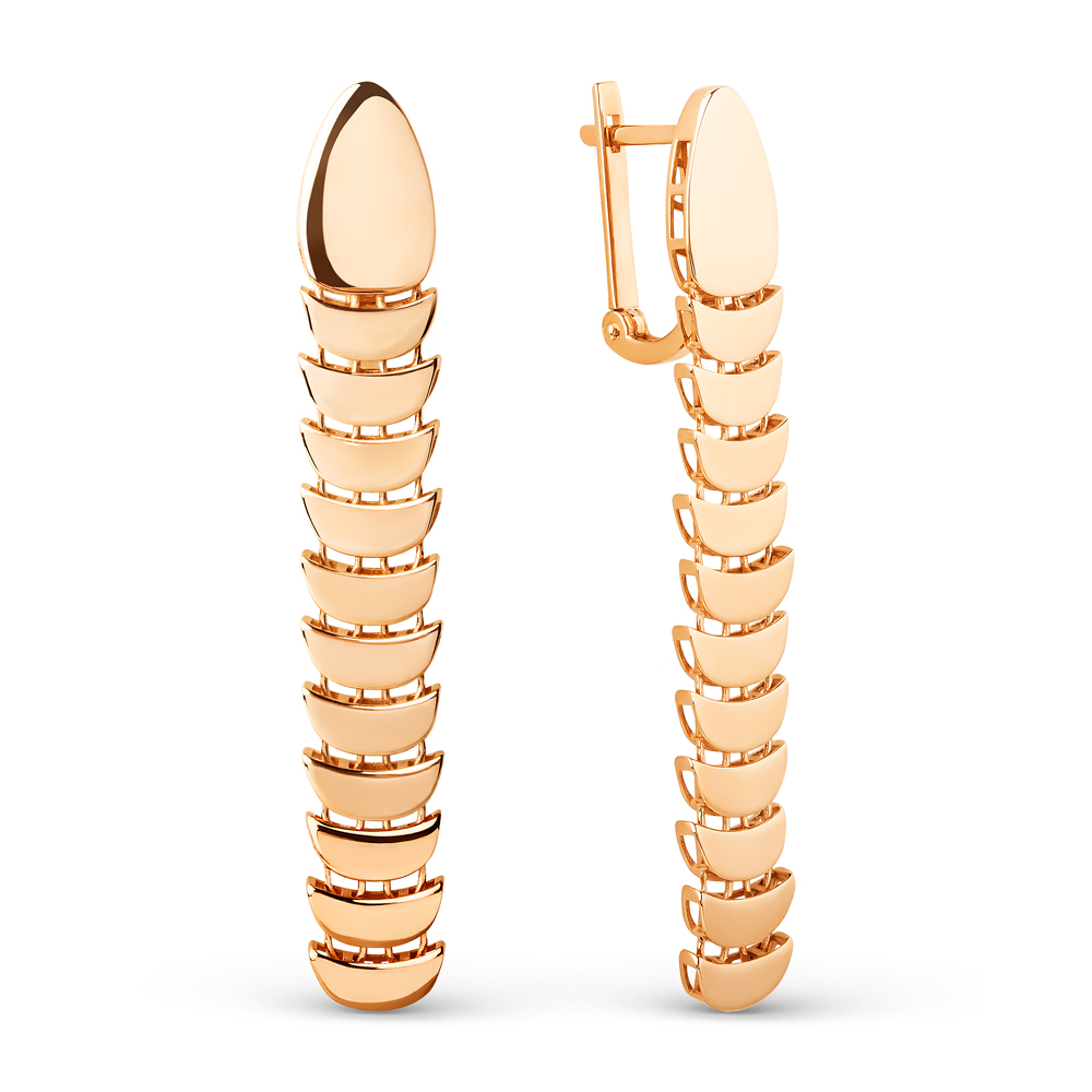 Ювелирное изделие - Серьги из красного золота в магазине Best-Gold 145499