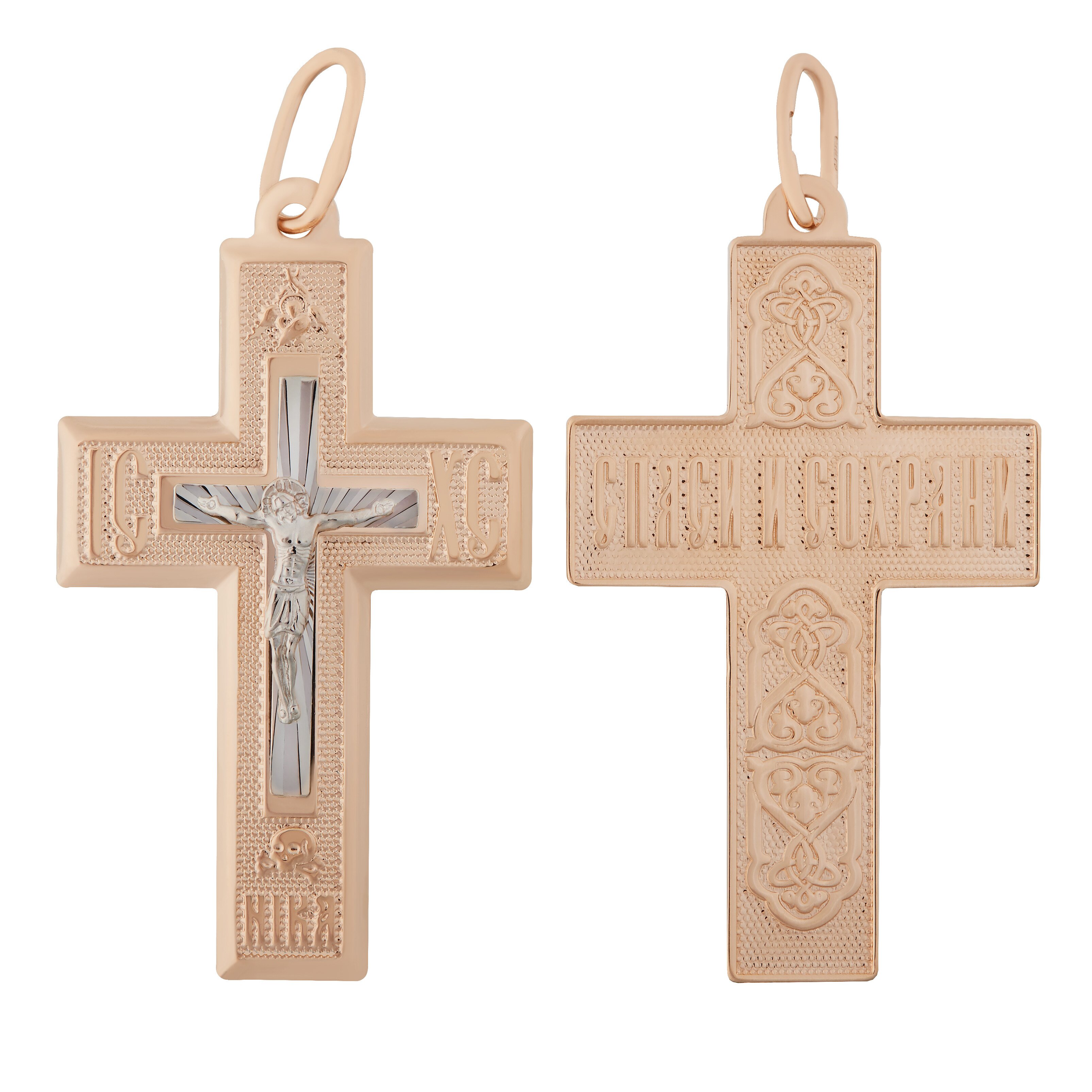 Ювелирное изделие - Крест из красного золота в магазине Best-Gold 053238