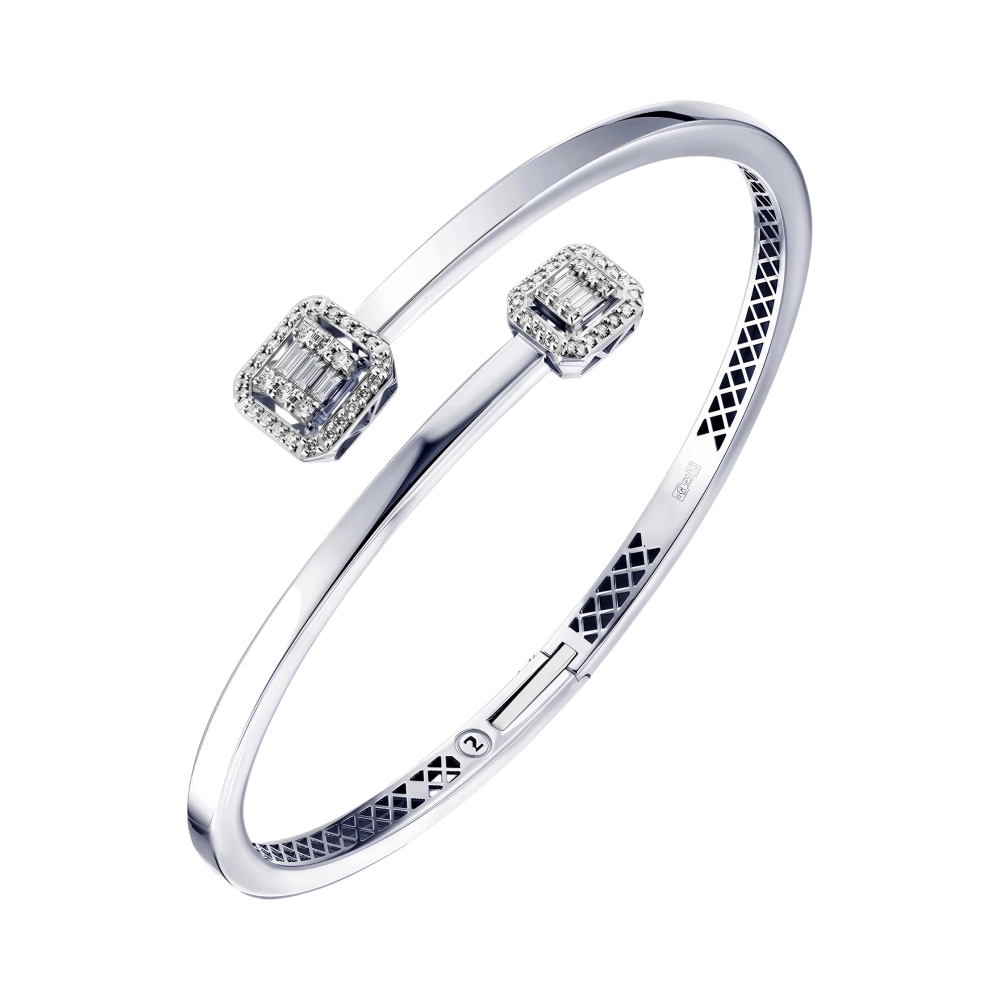 Браслет из белого золота с бриллиантами Ювелирное изделие - Браслет из белого золота с бриллиантами в магазине Best-Gold 151925