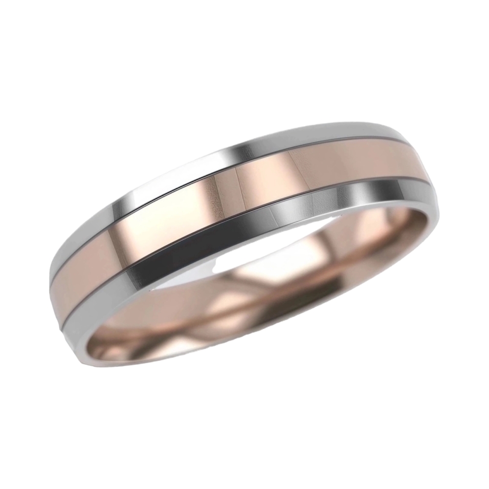 Ювелирное изделие - Обручальное кольцо из комбинированного золота в магазине Best-Gold 034224