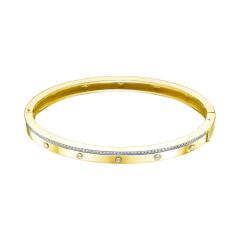 Ювелирное изделие - Браслет из желтого золота с фианитами в магазине Best-Gold 130980