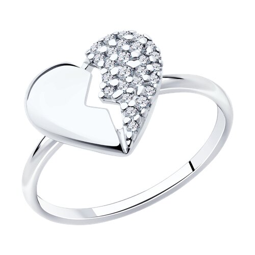 Кольцо в серебре с фианитами Ювелирное изделие - Кольцо в серебре с фианитами в магазине Best-Gold 131677