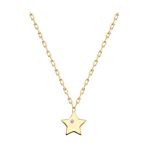 Ювелирное изделие - Колье из красного золота с фианитами в магазине Best-Gold 035797