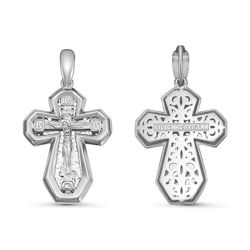 Ювелирное изделие - Крест из серебра в магазине Best-Gold 019426