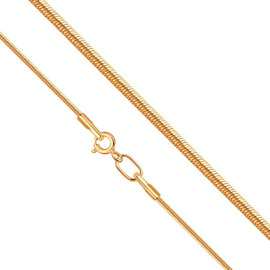 Цепь из красного золота плетение снейк Ювелирное изделие - Цепь из красного золота плетение снейк в магазине Best-Gold 089833