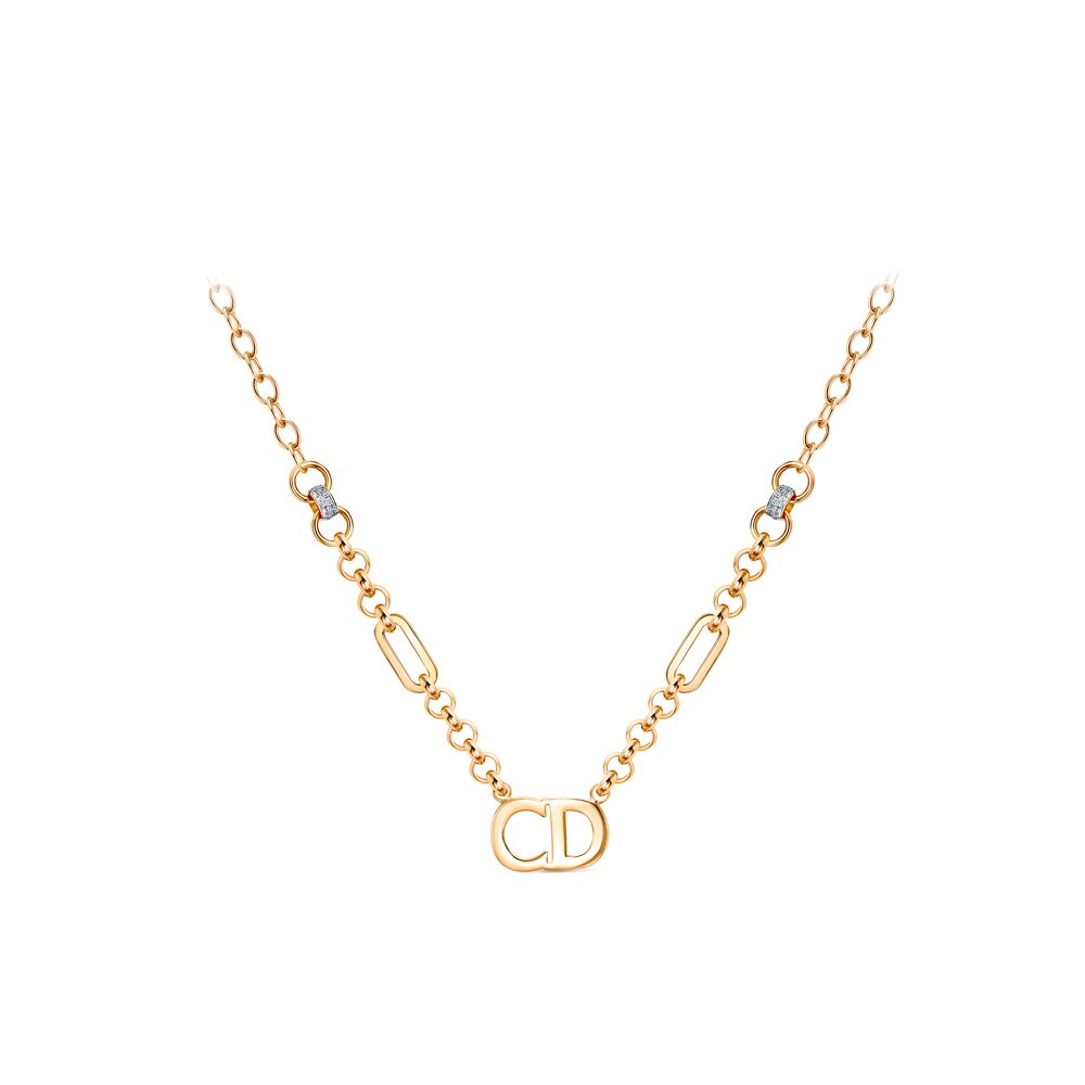 Колье из красного золота с фианитами Ювелирное изделие - Колье из красного золота с фианитами в магазине Best-Gold 125988