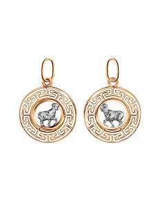 Ювелирное изделие - Подвеска из комбинированного золота в магазине Best-Gold 123359