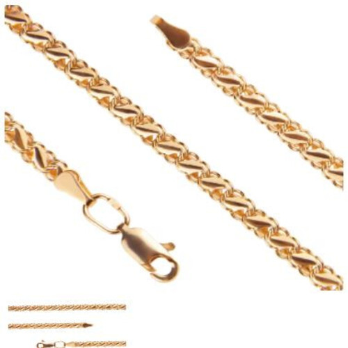 Цепь из красного золота, плетение Черепаха Ювелирное изделие - Цепь из красного золота, плетение Черепаха в магазине Best-Gold 071848