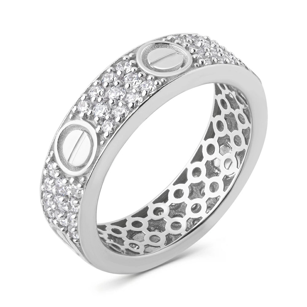 Кольцо из белого золота с фианитами Ювелирное изделие - Кольцо из белого золота с фианитами в магазине Best-Gold 151629