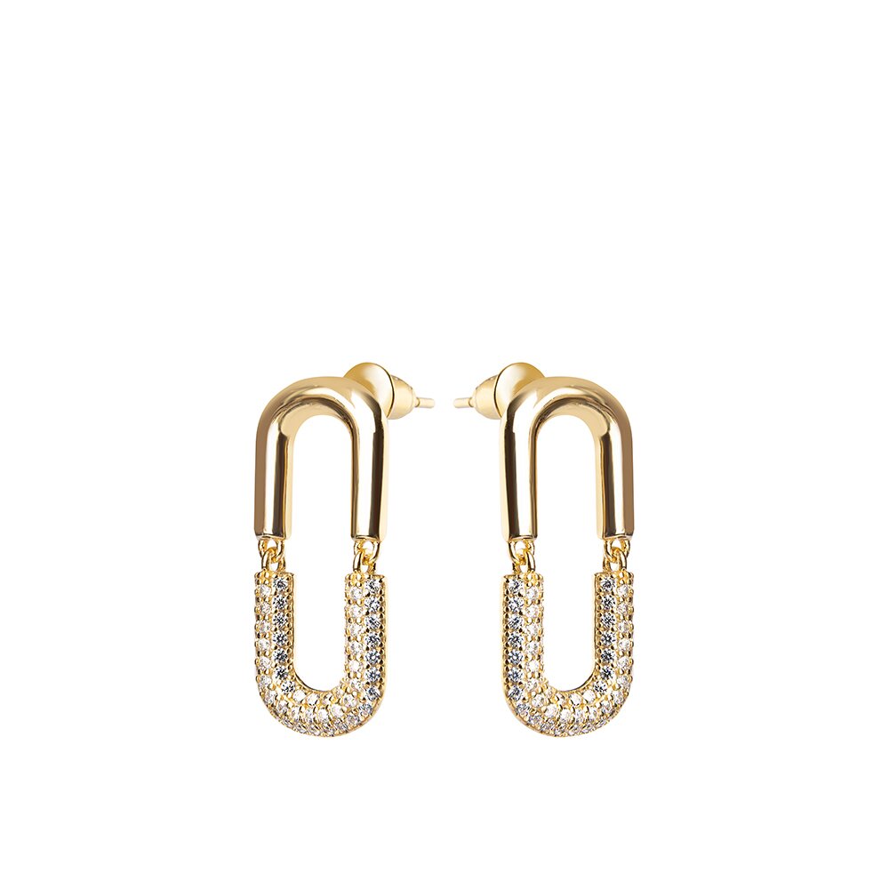 Ювелирное изделие - Серьги из серебра с фианитами в магазине Best-Gold 120964