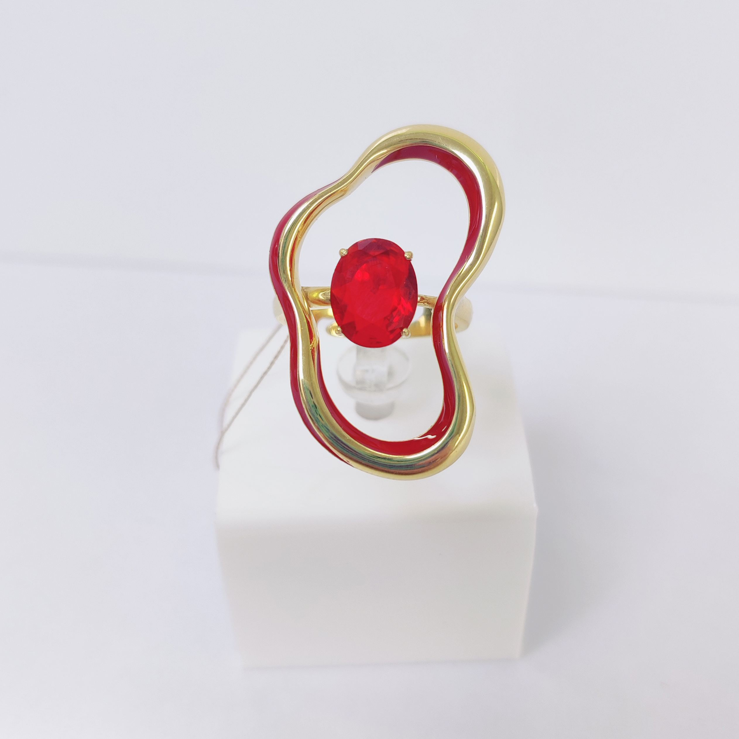 Бижутерное кольцо с фианитами Ювелирное изделие - Бижутерное кольцо с фианитами в магазине Best-Gold 155228