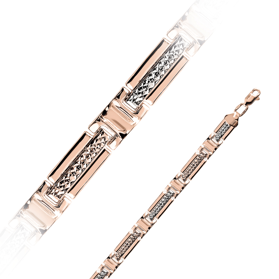 Ювелирное изделие - Браслет из комбинированного золота в магазине Best-Gold 118213