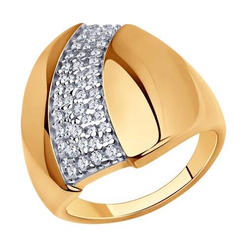 Ювелирное изделие - Кольцо из серебра с фианитами в магазине Best-Gold 030561