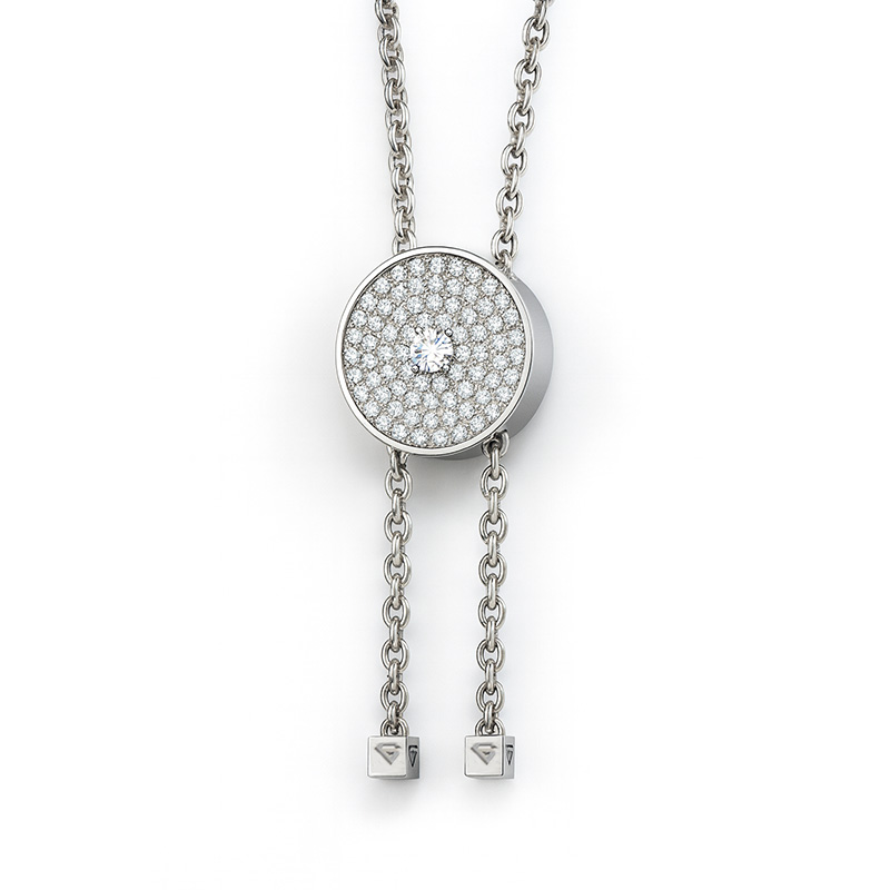 Колье из белого золота с бриллиантами