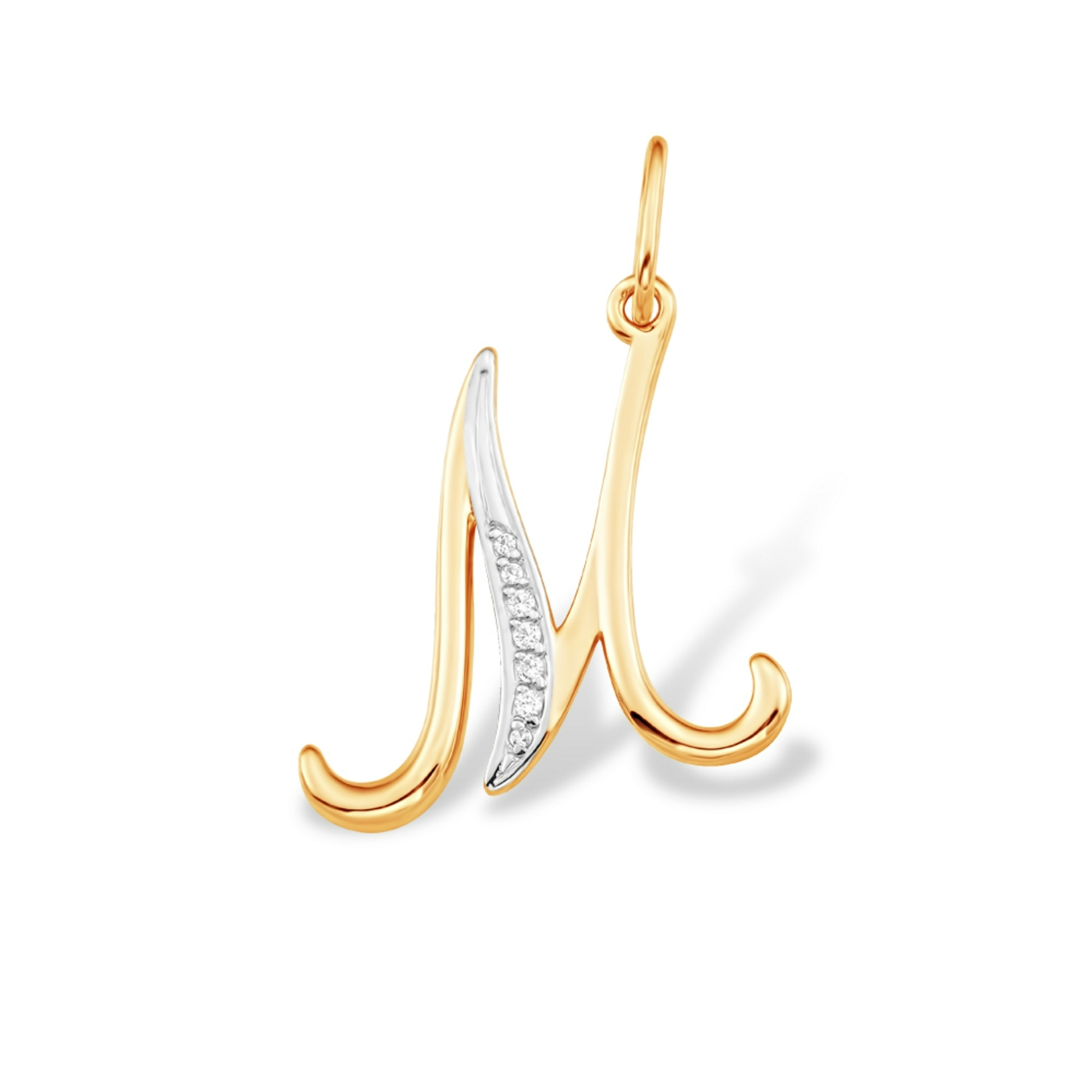 Подвеска из красного золота с фианитами Ювелирное изделие - Подвеска из красного золота с фианитами в магазине Best-Gold 151509