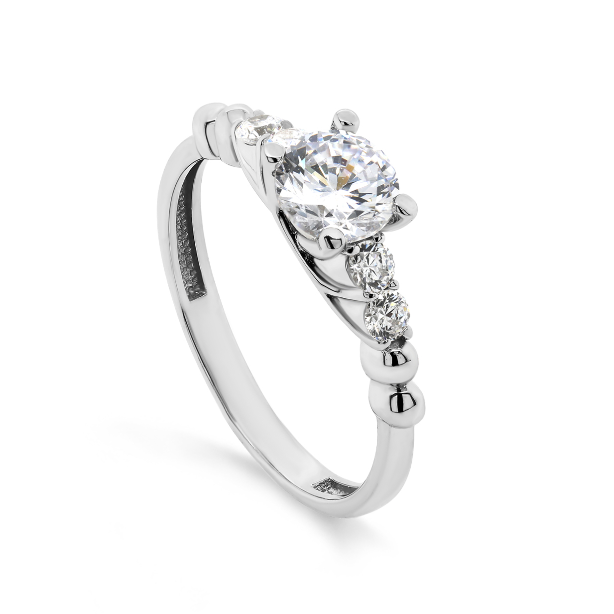 Кольцо из серебра  с фианитами Ювелирное изделие - Кольцо из серебра  с фианитами в магазине Best-Gold 127191