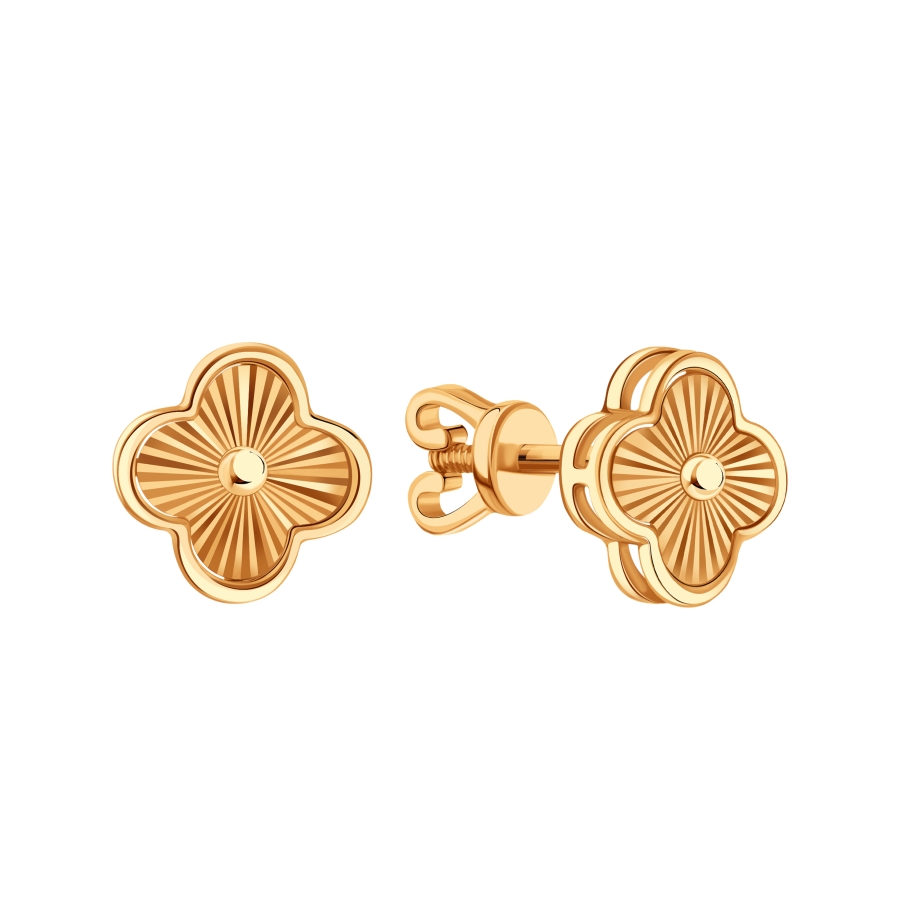 Ювелирное изделие - Серьги из красного золота в магазине Best-Gold 126101