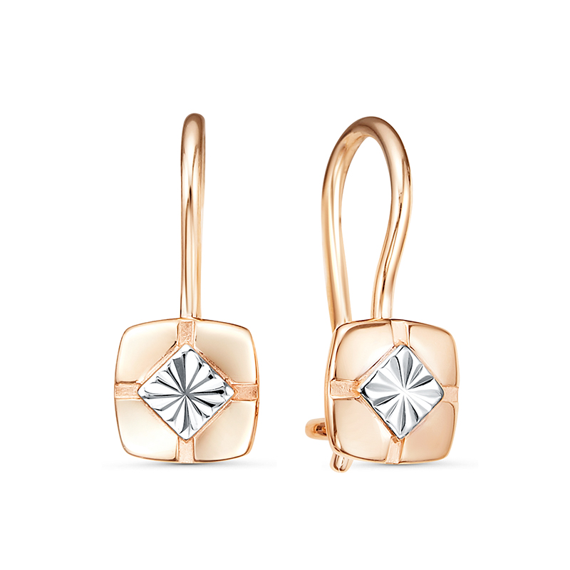 Серьги из красного золота Ювелирное изделие - Серьги из красного золота в магазине Best-Gold 141545