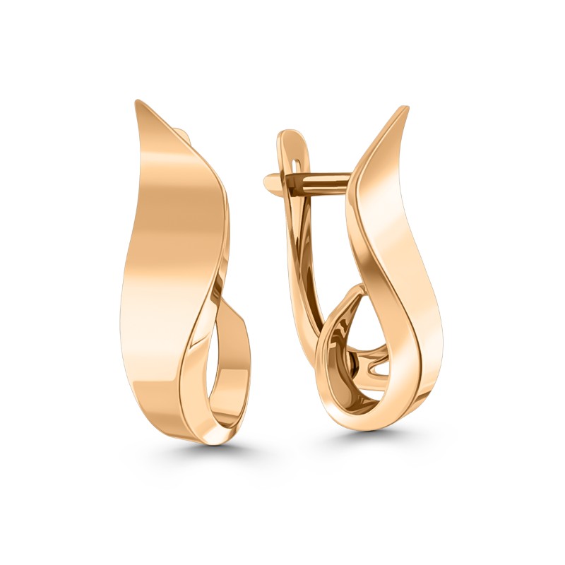 Серьги из красного золота Ювелирное изделие - Серьги из красного золота в магазине Best-Gold 155937