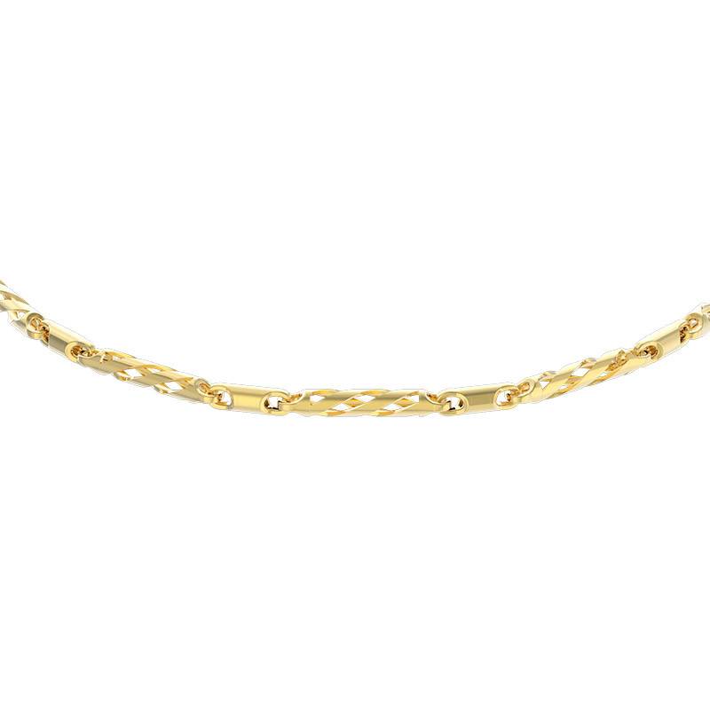 Ювелирное изделие - Цепь из желтого золота фантазийное плетение в магазине Best-Gold 103458