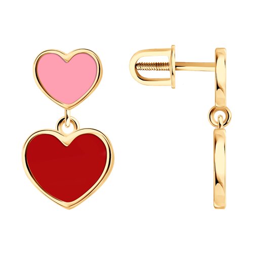 Серьги из серебра с эмалью Ювелирное изделие - Серьги из серебра с эмалью в магазине Best-Gold 152742