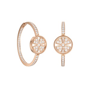 Серьги из красного золота с фианитами Ювелирное изделие - Серьги из красного золота с фианитами в магазине Best-Gold 028512