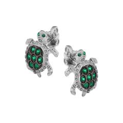 Ювелирное изделие - Серьги из серебра с фианитами в магазине Best-Gold 145518