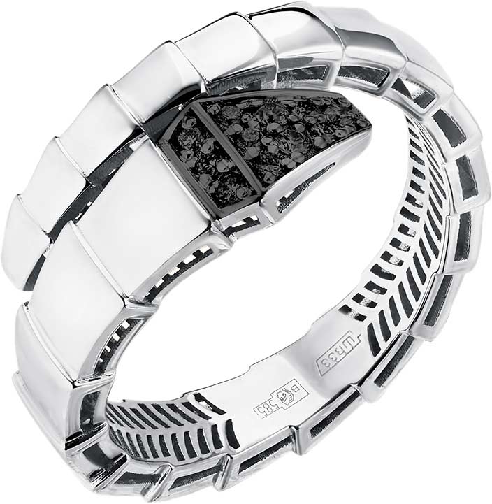 Ювелирное изделие - Кольцо из белого золота с бриллиантами в магазине Best-Gold 149895