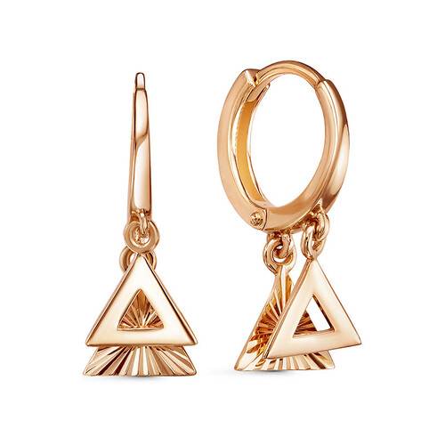 Ювелирное изделие - Серьги из красного золота в магазине Best-Gold 030352