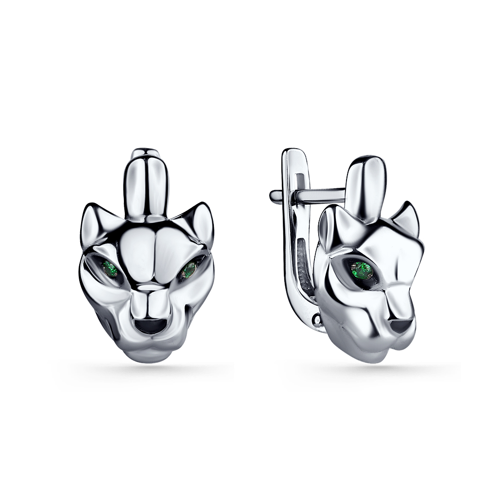 Серьги из серебра с фианитами Ювелирное изделие - Серьги из серебра с фианитами в магазине Best-Gold 147305