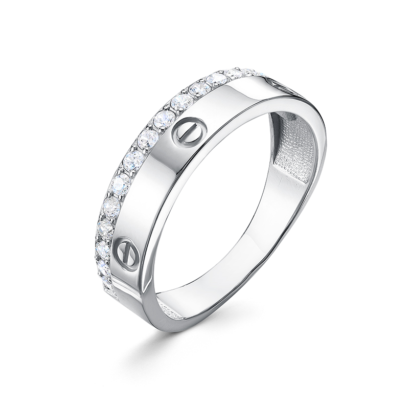 Ювелирное изделие - Кольцо из серебра с фианитами в магазине Best-Gold 146895