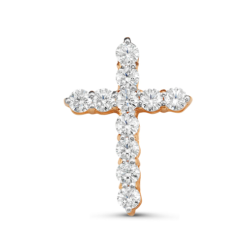 Подвеска из красного золота с фианитами Ювелирное изделие - Подвеска из красного золота с фианитами в магазине Best-Gold 018712