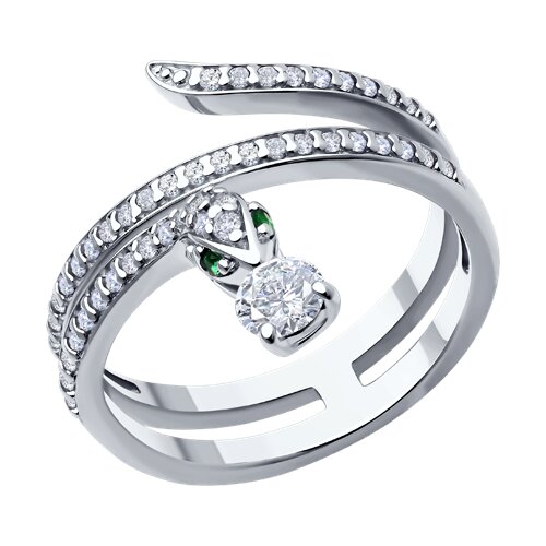 Кольцо из серебра с фианитами Ювелирное изделие - Кольцо из серебра с фианитами в магазине Best-Gold 141226