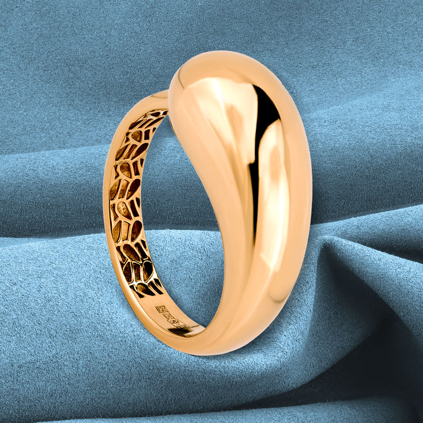 Кольцо из красного золота