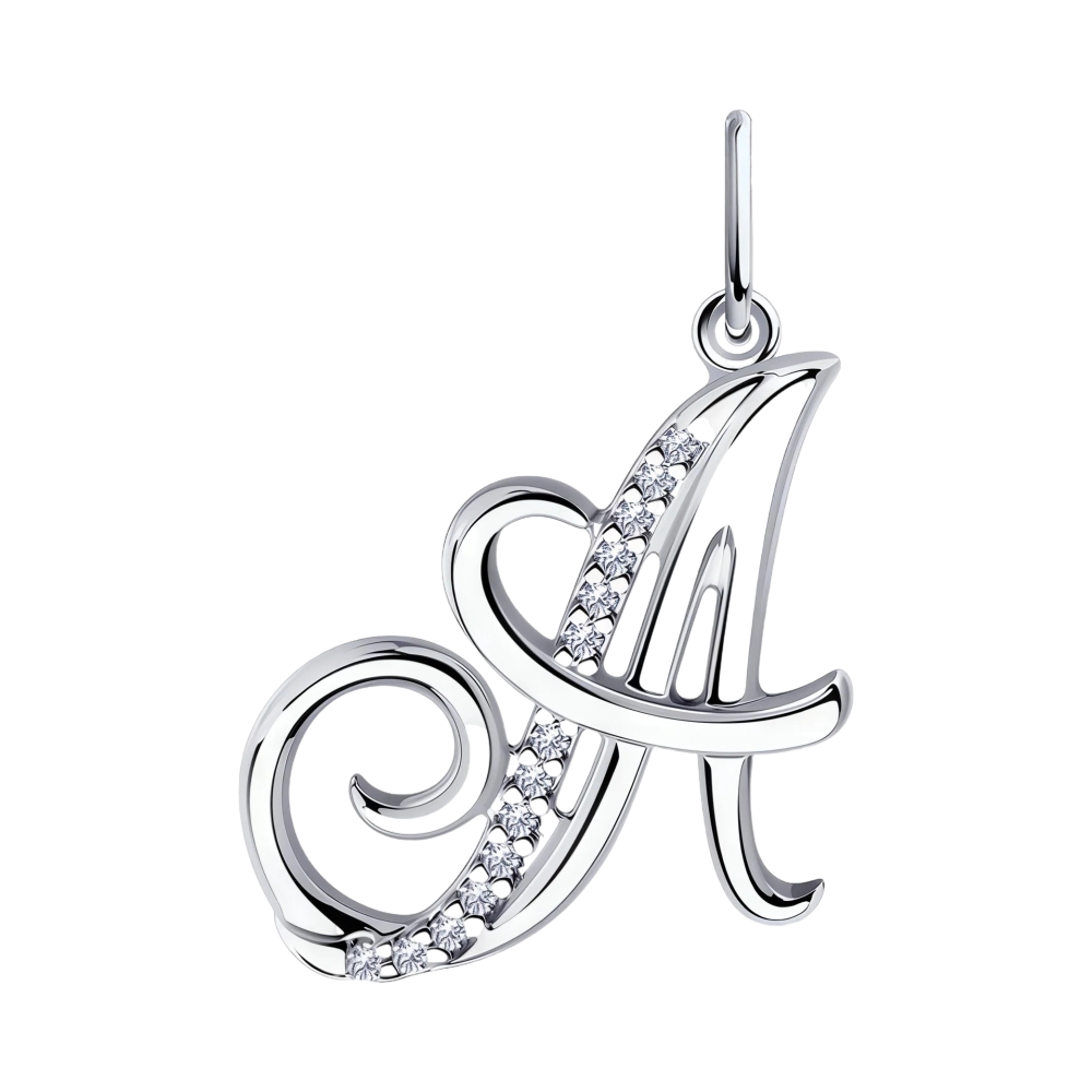 Подвеска из серебра с фианитами Ювелирное изделие - Подвеска из серебра с фианитами в магазине Best-Gold 151884