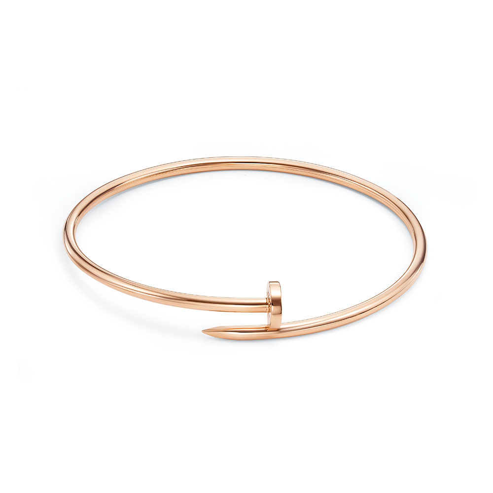 Браслет жесткий из красного золота