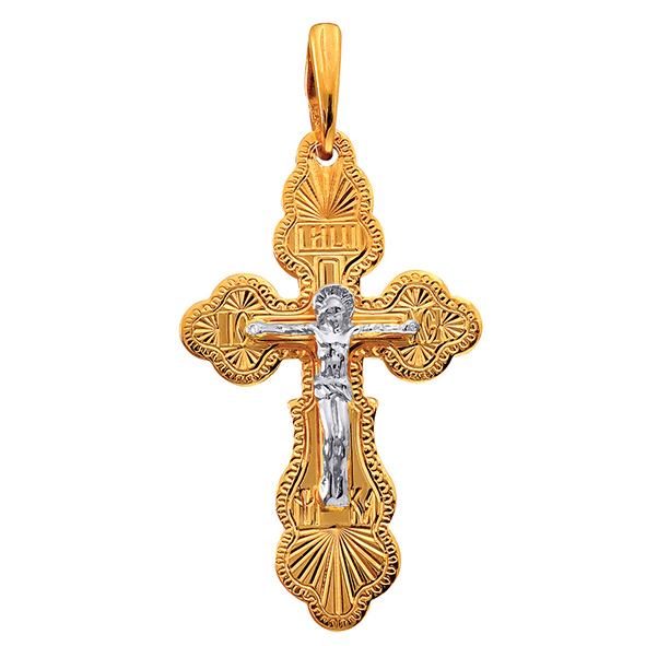 Крест из красного золота Ювелирное изделие - Крест из красного золота в магазине Best-Gold 145194