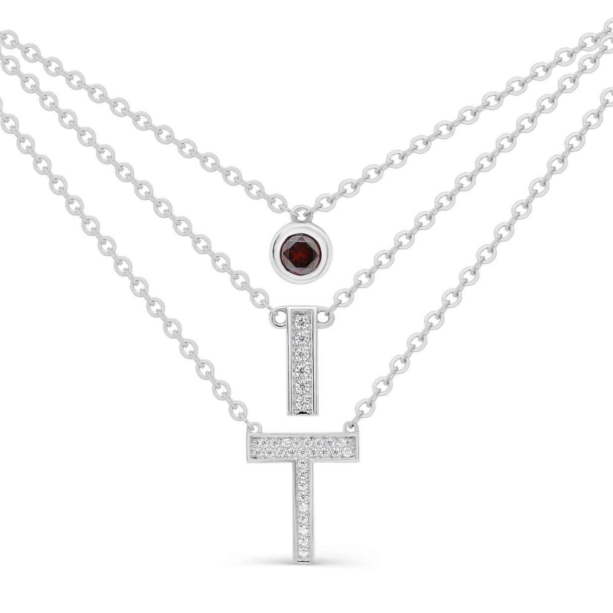 Колье из серебра с фианитами Ювелирное изделие - Колье из серебра с фианитами в магазине Best-Gold 078504