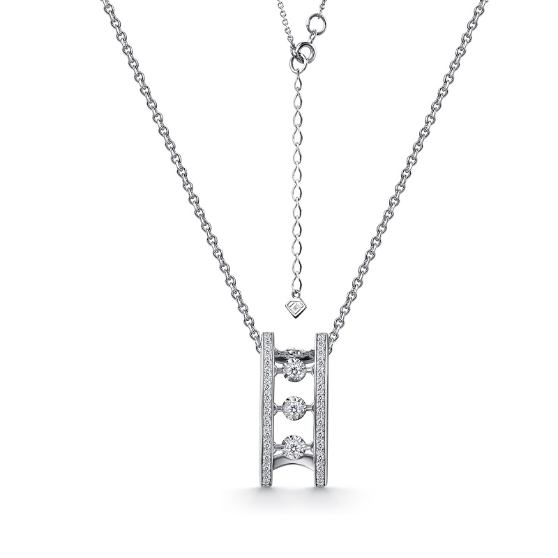 Ювелирное изделие - Колье из белого золота с бриллиантами в магазине Best-Gold 155013