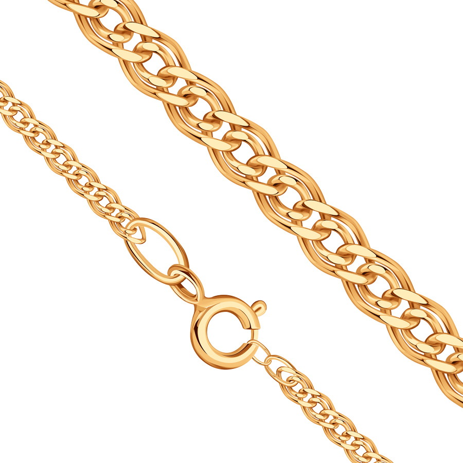 Ювелирное изделие - Цепь из красного золота, плетение Нонна в магазине Best-Gold 070800