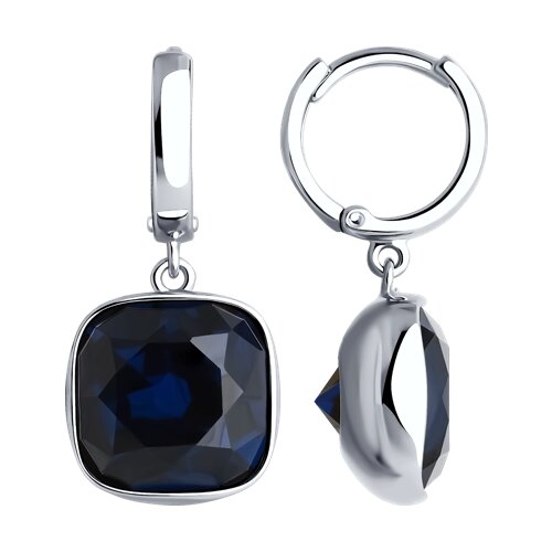 Серьги из серебра с фианитами Ювелирное изделие - Серьги из серебра с фианитами в магазине Best-Gold 141251