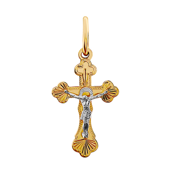 Крест из красного золота Ювелирное изделие - Крест из красного золота в магазине Best-Gold 131087