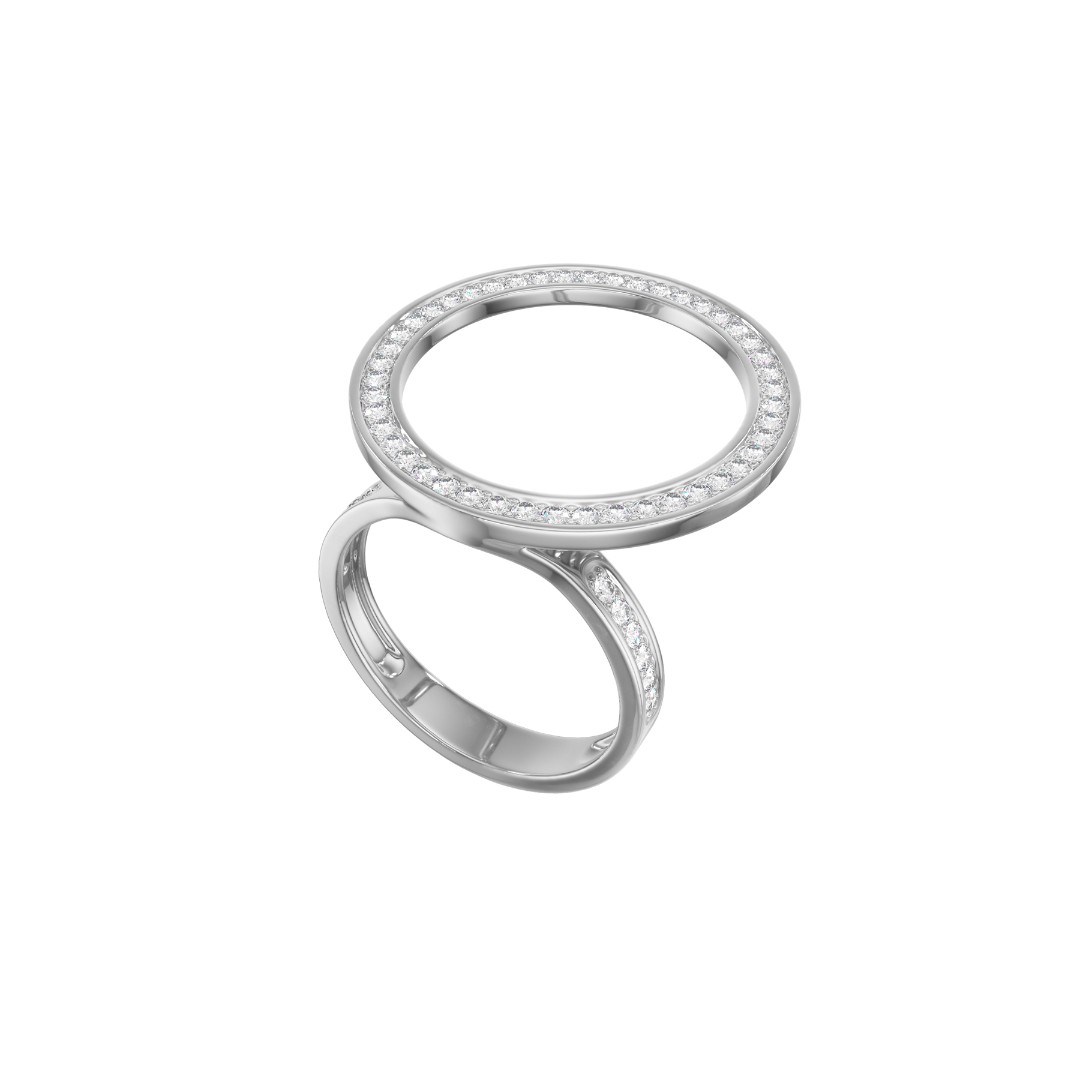 Кольцо из серебра с фианитами Ювелирное изделие - Кольцо из серебра с фианитами в магазине Best-Gold 028189