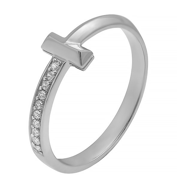 Кольцо из белого золота с фианитами Ювелирное изделие - Кольцо из белого золота с фианитами в магазине Best-Gold 122632