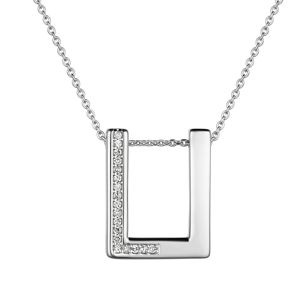 Колье из белого золота с бриллиантами Ювелирное изделие - Колье из белого золота с бриллиантами в магазине Best-Gold 144918