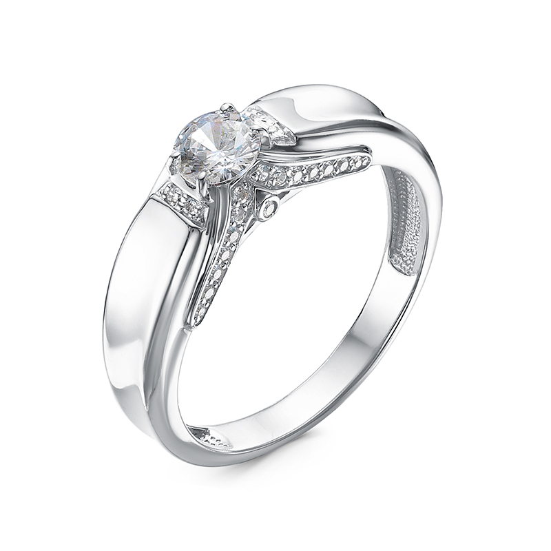 Ювелирное изделие - Кольцо из серебра с фианитами в магазине Best-Gold 121676