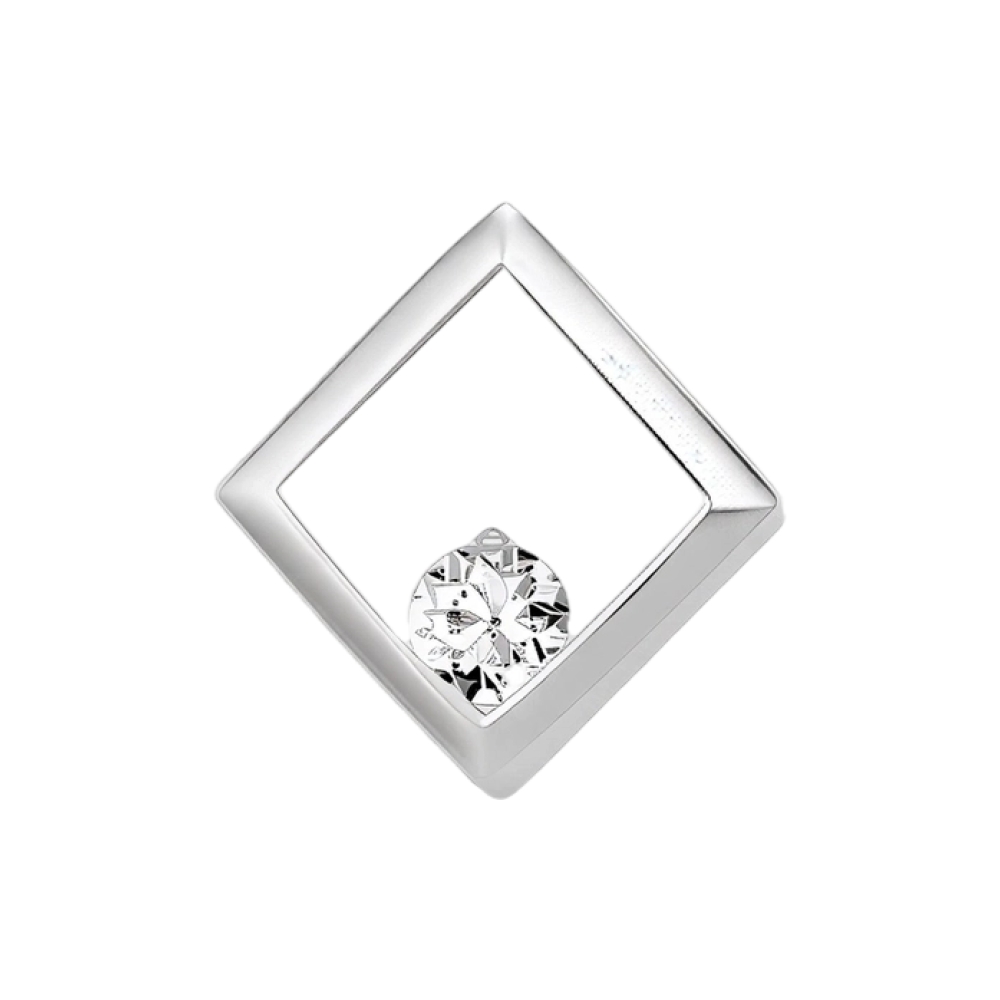 Ювелирное изделие - Подвеска из белого золота с бриллиантом в магазине Best-Gold 039977