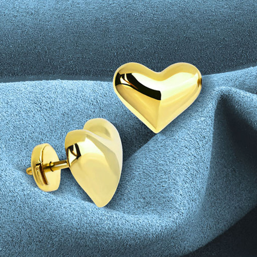 Серьги из желтого золота