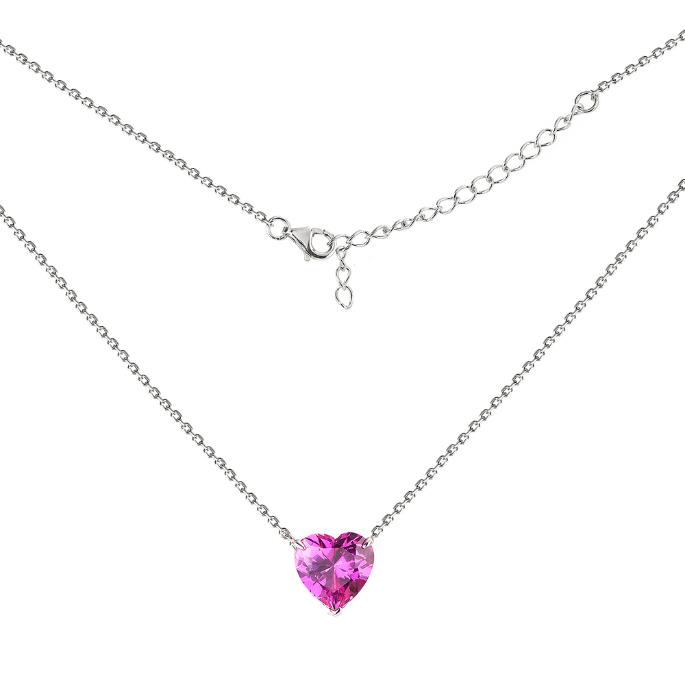 Колье из серебра с цирконами Ювелирное изделие - Колье из серебра с цирконами в магазине Best-Gold 078403