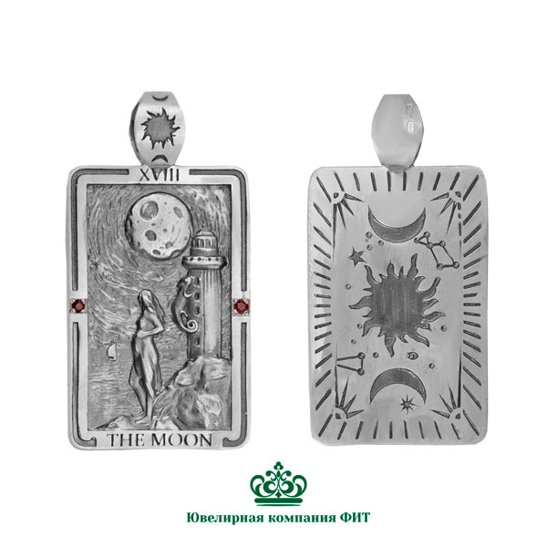 Подвеска из серебра с гранатом Ювелирное изделие - Подвеска из серебра с гранатом в магазине Best-Gold 156383